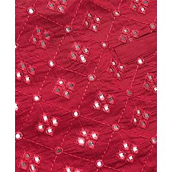 Babyhug Full Sleeves Embroidered   Kurta With Solid Colour Dhoti - Maroon
