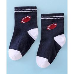 Cute Walk by Babyhug Anti Bacterial Ankle Length Socks Striped Pack Of 5 - White Black & Grey
