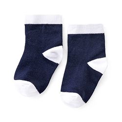 Cutewalk By Babyhug Anti Bacterial Ankle Length Socks Striped & Star Print Pack Of 5 - Red Blue & White