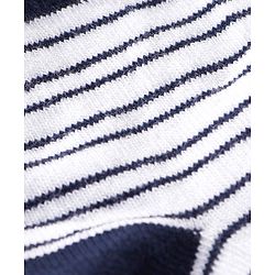 Cutewalk By Babyhug Anti Bacterial Ankle Length Socks Striped & Star Print Pack Of 5 - Red Blue & White