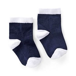 Cutewalk By Babyhug Anti Bacterial Ankle Length Socks Striped & Star Print Pack Of 5 - Red Blue & White