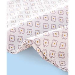 Babyhug Cotton Printed Full Sleeves Kurta with Dhoti Set - White