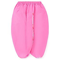 Babyhug Woven Full Sleeves Chevron Printed Kurta & Dhoti Set - Pink