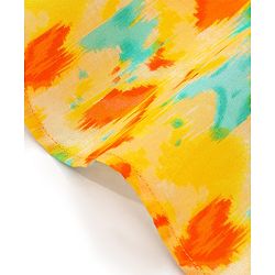 Babyhug 100% Cotton Lurex Full Sleeves Printed Kurta Pyjama Set - Yellow