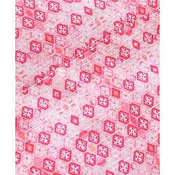 Babyhug 100% Cotton Knit Full Sleeves Kurta Pyjama Set with Printed Waistcoat - Pink & White