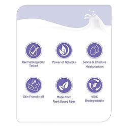 Babyhug Daily Moisturising Milk Wipes Travel Pack of 2 - 24 Pieces each