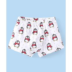 Babyhug 100% Cotton Knit Penguin Printed Trunk Pack of 5 - Multicolour