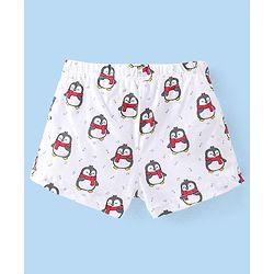 Babyhug 100% Cotton Knit Penguin Printed Trunk Pack of 5 - Multicolour