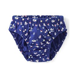Babyhug 100% Cotton Antibacterial Panties Pack Of 3 - White & Pink & Navy Blue