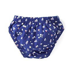 Babyhug 100% Cotton Antibacterial Panties Pack Of 3 - White & Pink & Navy Blue