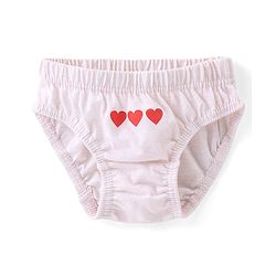 Babyhug 100% Cotton Antibacterial Panties Pack Of 3 - White & Pink & Navy Blue