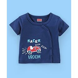 Babyhug 100% Cotton Knit Antibacterial Vest with Star Print Pack of 5 - Multicolour