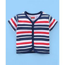 Babyhug 100% Cotton Knit Antibacterial Vest with Star Print Pack of 5 - Multicolour