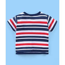 Babyhug 100% Cotton Knit Antibacterial Vest with Star Print Pack of 5 - Multicolour