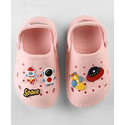 Cute Walk by Babyhug Clogs Space Appliques - Pink