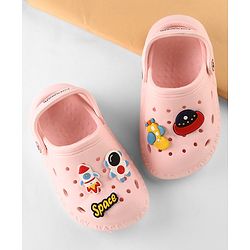 Cute Walk by Babyhug Clogs Space Appliques - Pink
