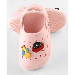 Cute Walk by Babyhug Clogs Space Appliques - Pink