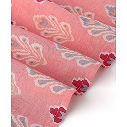 Babyhug Cotton Woven Full Sleeves Floral Printed Kurta & Dhoti Set - Pink & White