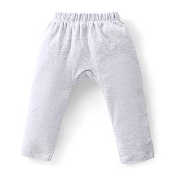 Babyhug Cotton Knit Full Length  Diaper Pants Striped & Fox Printed Pack of 3 - Grey & Blue