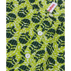 Babyhug Cotton Full Sleeves Floral Printed Kurta & Pyjama Set - Green