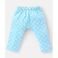Babyhug Cotton Full Length Diaper Pants Striped & Vehicles Printed Pack of 3 - Blue & White