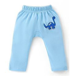 Babyhug Cotton Knit Full Length Diaper Leggings Dino Print Pack of 3 -Multicolour