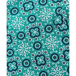 Babyhug 100% Cambric Full Sleeve Printed Kurta With Solid Dhoti Set - Teal Blue