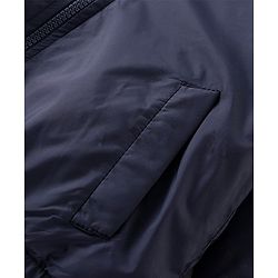 Babyhug Full Sleeves Solid Colored Reversible Jacket with Pockets - Navy