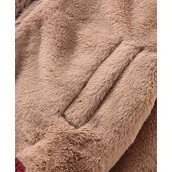 Babyhug Full Sleeves Solid Colored Reversible Jacket with Pockets - Wine