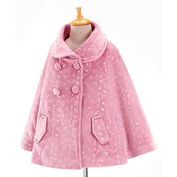 Babyhug Full Sleeves Trench Coat Heart Print - Pink