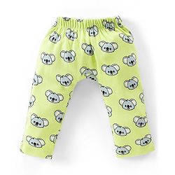 Babyhug Interlock Knit Full Length Diaper Pants Koala & Stars Print Pack of 3 - Multicolour