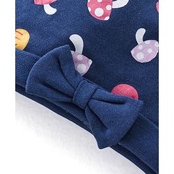 Babyhug 100% Cotton Cap with Mushroom Printed - Navy Blue