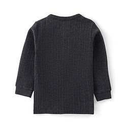 Babyhug Full Sleeves Solid Thermal Vest Pack of 2 - Dark Grey