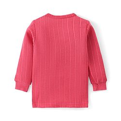 Babyhug Full Sleeves Solid Thermal Vests Pack of 2 - Coral