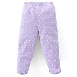Babyhug Cotton Knit Full Length Bootie Leggings With Polka Dot Prints Pack of 3 -Multicolour