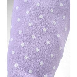 Babyhug Cotton Knit Full Length Bootie Leggings With Polka Dot Prints Pack of 3 -Multicolour