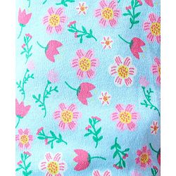 Babyhug Cotton Full Length Bootie Leggings Polka Dots & Floral Printed Pack of 3 - Pink & Blue