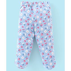 Babyhug Cotton Footed Bootie Leggings Floral Printed Pack of 3 - Multicolour