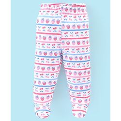 Babyhug Cotton Footed Bootie Leggings Floral Printed Pack of 3 - Multicolour