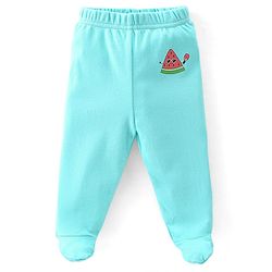 Babyhug Cotton Knit Full Length Bootie Leggings With Polka Dot Prints Pack of 3 -Multicolour