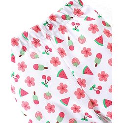 Babyhug Cotton Knit Full Length Bootie Leggings With Polka Dot Prints Pack of 3 -Multicolour
