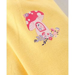 Babyhug Cotton Knit Full Length Bootie Leggings Floral Print Pack of 3 - Yellow Pink & Blue