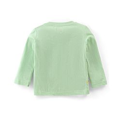 Babyhug Cotton Knit Full Sleeves Night Suit Stripes & Giraffe Print - Green