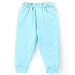 Babyhug Cotton Knit Single Jersey Full Sleeves Night Suit With Dino Print - Blue