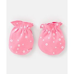 Babyhug 100% Cotton Knit Squirrel Printed Mittens Pack Of 3 - Multicolour