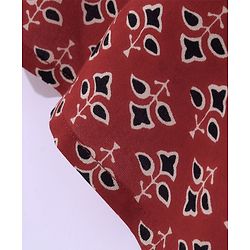 Babyhug Cotton Woven Full Sleeves Floral Printed Kurta & Dhoti Set - Maroon