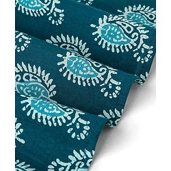 Babyhug 100% Cotton Knit Ethnic Printed Dhoti with Full Sleeves Kurta Set - Navy Blue