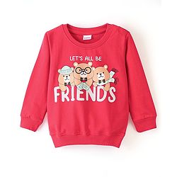 Babyhug Cotton Full Sleeves Sweatshirt With Graphics Football Print Pack Of 2 - Multicolour