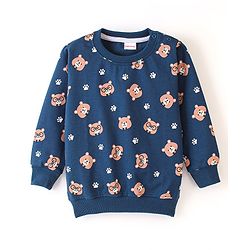 Babyhug Cotton Full Sleeves Sweatshirt With Graphics Football Print Pack Of 2 - Multicolour