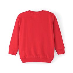 Babyhug Cotton Full Sleeves Sweatshirts With Outer Space Graphics Pack  Of 2- Blue & Red